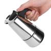 A sixx Stovetop Espresso Maker - 200ml Portable Moka Pot | Stainless Steel Coffee Kettle for Home Kitchen view 2