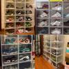 BALAXIN Clear Plastic Shoe Box, Stackable , Magnetic Side Opening, Sneaker Display 1 (PCS) view 4