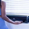 Vornado TRANSOM Window Fan with 4 Speeds, Remote Control, Reversible Exhaust Mode, Weather Resistant Case, Black, Whole Room view 2