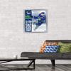 NHL Vancouver Canucks - Quinn Hughes 20 Wall Poster, 22.4L x 14.7W, Silver Framed Version view 2