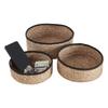 47th & Main Creative Brands Round Basket Set, Medium, Seagrass- Black Rim, Set of 3 view 1