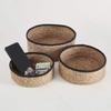 47th & Main Creative Brands Round Basket Set, Medium, Seagrass- Black Rim, Set of 3 view 2