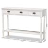 Baxton Studio Garvey French Provincial White Finished Wood 3-Drawer Entryway Console Table view 3