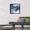NHL Vancouver Canucks - Quinn Hughes 20 Wall Poster, 22.4L x 14.7W, Black Framed Version view 2