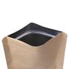 100PCS Brown Kraft & Foil Hybrid Flat Zipper Seal Bags (18x30cm (7.1x11.8")) view 4