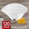 IMPRESA Large Plastic Bread Bags - 120 Pack, 8x4x18 in - Heavy-Duty Protection for Homemade Bread & Sourdough Loaves - Packaging for Baguette Bags & Loaf Wrappers with Reusable Twist Ties view 4