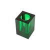 A&B Home Transparent Rectangular Vase - 8" - Green Finish view 3