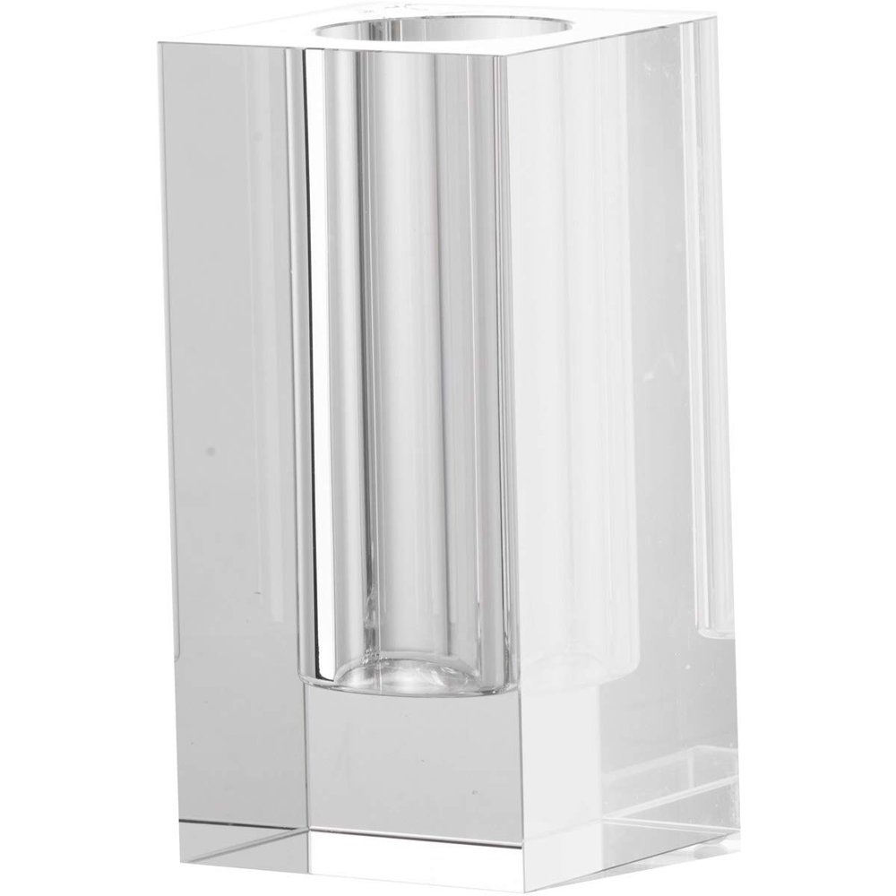 A&B Home Transparent Rectangular Vase - 8" - Clear Finish