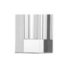 A&B Home Transparent Rectangular Vase - 8" - Clear Finish view 4