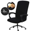 DIVA EN CAMINO DEC Water Resistant Office Chair Cover with Zipper, Stretch Slipcover for High Back Chair, Black view 1