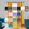 Mrs.Naturall Yellow Curtains 96 Inches Long for Bedroom 2 Panels Set Grommet Blackout Living Room Window Curtains view 2