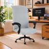 DIVA EN CAMINO DEC Office Chair Cover with Zipper, Stretch Universal Slipcover for Desk or Boss Chair, Light Gray view 1