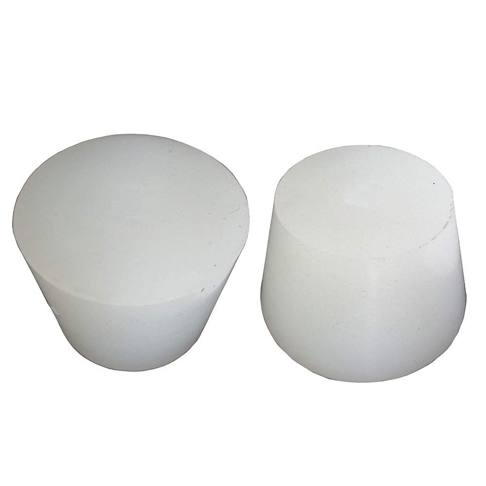 2pcs 3# -14# Silicone Plug Without Hole for Airlock Valve Bubbler Brew Wine Food Grade Silicone Rubber Stopper (13#)