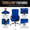 DIVA EN CAMINO DEC Stretch Office Chair Cover with Zipper, Soft Polyester Slipcover for High Back or Rotating Desk Chair view 4
