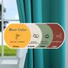 Mrs.Naturall Teal Curtains for Living Room 63 Inch Length,Blackout Black Out Retro 70s MCM Mid Century Modern Curtains for Kitchen Dining Room Match Brown Furniture 2 Panel Set view 3