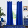 Blue Kids Curtains Blackout for Boys Bedroom 84 Inch Length 2 Panels Set Luxury Gold Yellow Decor Teen Room Darkening Window Coverings Drapes for Living Room Royal Blue 84 Long French Cobalt Blue view 1