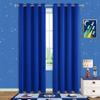 Blue Kids Curtains Blackout for Boys Bedroom 84 Inch Length 2 Panels Set Luxury Gold Yellow Decor Teen Room Darkening Window Coverings Drapes for Living Room Royal Blue 84 Long French Cobalt Blue view 2