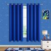 Mrs.Naturall Royal Blue Curtains for Toddler Boys Bedroom Blackout Gamer Curtains for Boys Room 2 Panel Sets,63 Inch Length view 2
