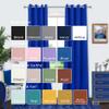 Mrs.Naturall Royal Blue Curtains for Toddler Boys Bedroom Blackout Gamer Curtains for Boys Room 2 Panel Sets,63 Inch Length view 3