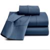 100% Organic Cotton Bed Sheets |Queen-XL, Mediterranean Blue| - Organic Sheets - 800-Thread-Count Organic Cotton - Organic-Cotton Sateen Sheets - 17-Inch Deep-Pocket Organic Certified Cotton-Sheets view 1