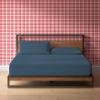 100% Organic Cotton Bed Sheets |Queen-XL, Mediterranean Blue| - Organic Sheets - 800-Thread-Count Organic Cotton - Organic-Cotton Sateen Sheets - 17-Inch Deep-Pocket Organic Certified Cotton-Sheets view 2