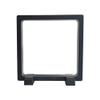 SHANGTONG 4PCS PE Film Suspension Packaging Box, Transparent Jewelry/Photo/Medallion Box Display Stand, Pendant Ring Box, Strong Toughness and Oxidation Resistance,5.5x5.5x0.8 inches (Black 2) view 2