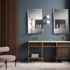 Fundin Aluminum Bathroom Mirror Cabinet Recess Mount Only, with Framless Double Sided Mirror Door, 15 Inch x 24 Inch view 2