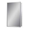 Fundin Aluminum Bathroom Mirror Cabinet Recess Mount Only, with Framless Double Sided Mirror Door, 15 Inch x 24 Inch view 4