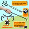 IPROUDER 5-in-1 Dutch Oven Camping Accessories Kit - Campfire Cooking Equipment with Heat-Resistant Gloves, 16" Scissors Tongs, Lid Lifter, Lid Stand & Trivet | BBQ Tools, Outdoor Camping Cookware view 3