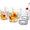 Amazing Abby - Probity - 12-Ounce Plastic Tumblers (Set of 6), Reusable Plastic Cups, BPA-Free, Shatter-Proof, Dishwasher-Safe view 1
