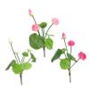 balacoo 3pcs Fish Tank Lotus Decoration Lotus Adornment Vivid Ornament Decorative Simulation Fish Tank Decoration Imitation Fish Tank Plastic Props Simulate view 1