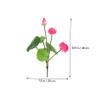 balacoo 3pcs Fish Tank Lotus Decoration Lotus Adornment Vivid Ornament Decorative Simulation Fish Tank Decoration Imitation Fish Tank Plastic Props Simulate view 2