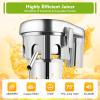 Commercial Juice Extractor, Stainless Steel Juicer Extractor Machine Fruit Food Mixer Juicer Processor Automatic Orange Squeezer Professional Countertop Blender Drink Mixer 110V 370W view 3