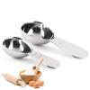2 PCS Stainless Steel Scoop, TablespoonTeaspoon Measuring Spoons for Dry or Liquid Ingredients, Measuring Coffee Scoop (Color : Set of 2) view 4