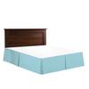 Bed Skirt - Hotel Luxury Bed Skirt Dust Ruffle 15 inch Tailored Drop Soft 800 Thread Count 100% Natural Cotton Wrinkle and Fade Resistant - Pleated Bed Skirts (RV Bunk 42X80, Light Blue) Bedskirt view 1