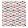 Ambesonne Nature Shower Curtain, Repeated Minimalist Rain Drops Splashes Tears of Earth Air Gravity Image Art, Cloth Fabric Bathroom Decor Set with Hooks, 69" W x 70" L, Dark Peach view 2