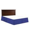 Bed Skirt - Hotel Luxury Bed Skirt Dust Ruffle 18 inch Tailored Drop Soft 800 Thread Count 100% Natural Cotton Wrinkle and Fade Resistant - Pleated Bed Skirts (Short Queen, Royal Blue) Bedskirt view 1