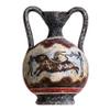 Ancient Greek Minoan Amphora Fresco Bull-Leaping Mural Handmade Ceramic Pottery Vase Small view 1