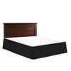 Bed Skirt - Hotel Luxury Bed Skirt Dust Ruffle 18 inch Tailored Drop Soft 800 Thread Count 100% Natural Cotton Wrinkle and Fade Resistant - Pleated Bed Skirts (King, Black) Bedskirt view 1