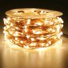 RUICHEN Fairy Lights Plug in Super Long 165 Ft 500 LED Copper Wire String Lights with Remote, Warm White view 2