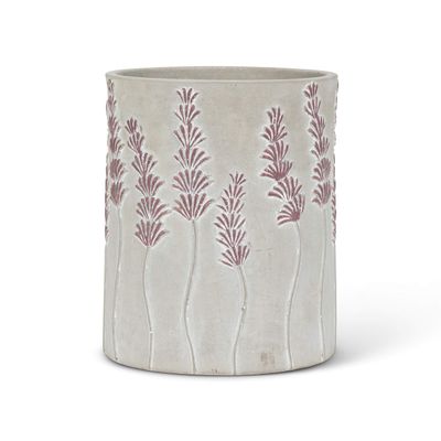 Abbott Collection 27-LAVENDER-943 Tall Lavender Cooler/Vase, Grey/Purple