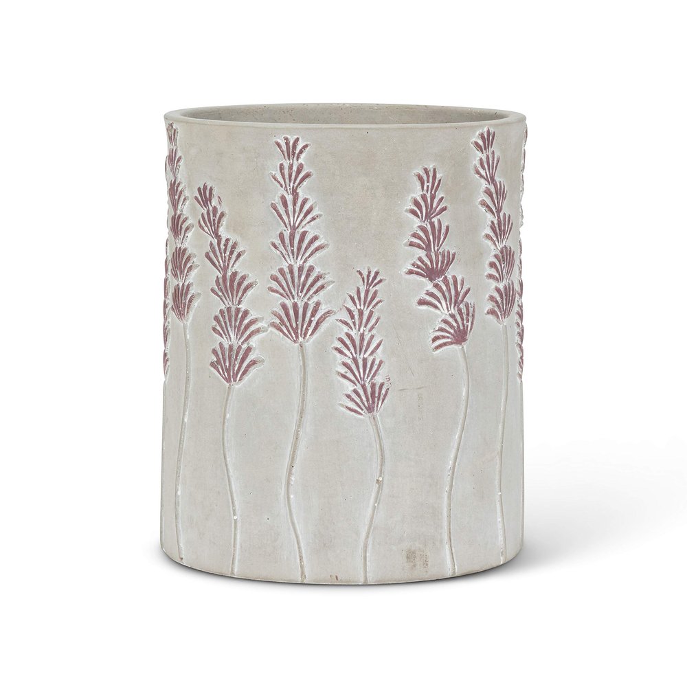 Abbott Collection 27-LAVENDER-943 Tall Lavender Cooler/Vase, Grey/Purple