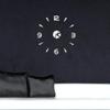 3D Clock Sticker Wall Clock, DIY Modern Wall Clock Large Clock Wall Stickers Clock Decor DIY Clock Kit 3D Wall Clock Mirror Stickers for Home Living Room Bedroom Office Decoration Accessories (Silver) view 2