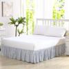 Laura Ashley Home - Cotton Ruffled Bedskirt, Lightweight Home Decor with Classic Style (Blue, Queen) view 1