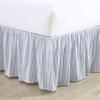Laura Ashley Home - Cotton Ruffled Bedskirt, Lightweight Home Decor with Classic Style (Blue, Queen) view 2