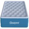 Simmons Beautyrest Comfort Plus Express Bed, Internal Pump with Plush Velveteen Pillow Top Air Mattress, 100% Leak Proof with Sleep Fresh Technology, 17" Full, Blue view 1