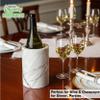 [2 PACK] Marble Wine Bottle Cooler - Wine Chiller Bucket - Perfect for Wine & Champagne for Dinner, Parties - Holds a 750 ML Bottle - Great for Utensil Holder, Flower Vase by EcoQuality view 2