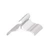 HK FIXTURES Clear Plastic Dress Hanger,Heavy Weight,17 inch,Strong Hold Plastic Clips (100) view 1