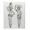 11x14 Canvas Painting Kit African Women Pre Drawn Stretched Canvas Kit | Birthday Gift | Adult Sip and Paint Party Favor | PRIDE view 3