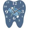 qiuqiu Wall Clock Dental Words Tooth Shaped Wall Clock Professional Dentist Wall Watch Decorative Clinic Dental Ornament Orthodontics Surgeon Gift Favorite Material Fine Finish